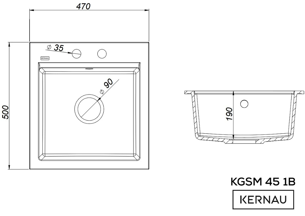 KGS M 45 1B Deep Black